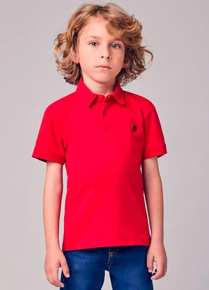 Youccie - Camisa Polo Menino Infantil com Pacth - YOUCCIE