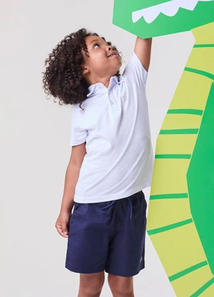 Bimbi - Camisa Polo Off White Off White - BIMBI