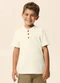 Malwee Kids - Camisa Polo Regular Linho Off White - variação: Off White