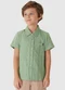 Carinhoso - Camisa Xadrez em Algodão Menino Off White - variação: Verde Menta