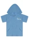 Tigor T Tigre - Camiseta Curta com Capuz Infantil Branco - variação: Azul