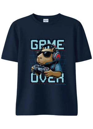 Malwee Kids - Camiseta Game Over Azul Marinho - MALWEE KIDS