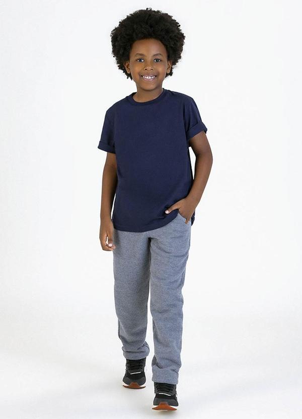 Soft Bonni - Camiseta Infantil em Meia Malha Azul