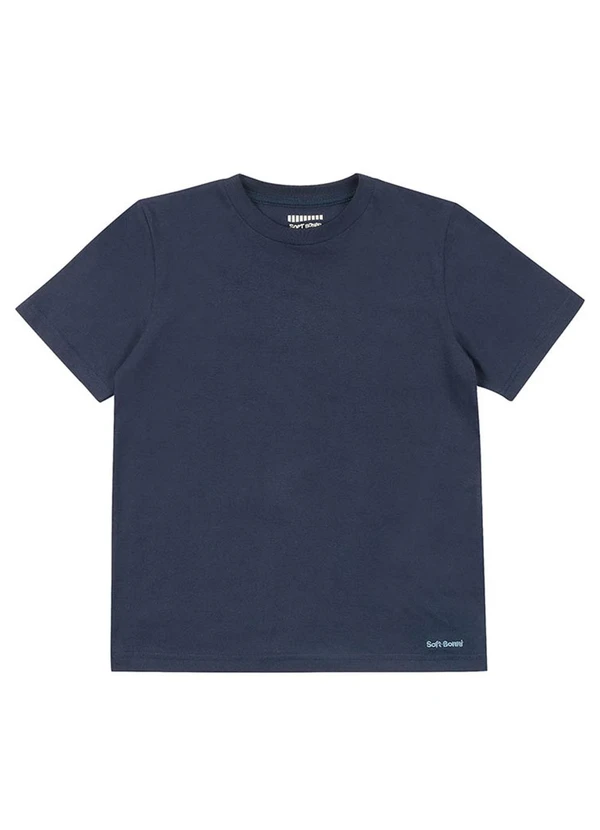 Soft Bonni - Camiseta Infantil em Meia Malha Azul 2