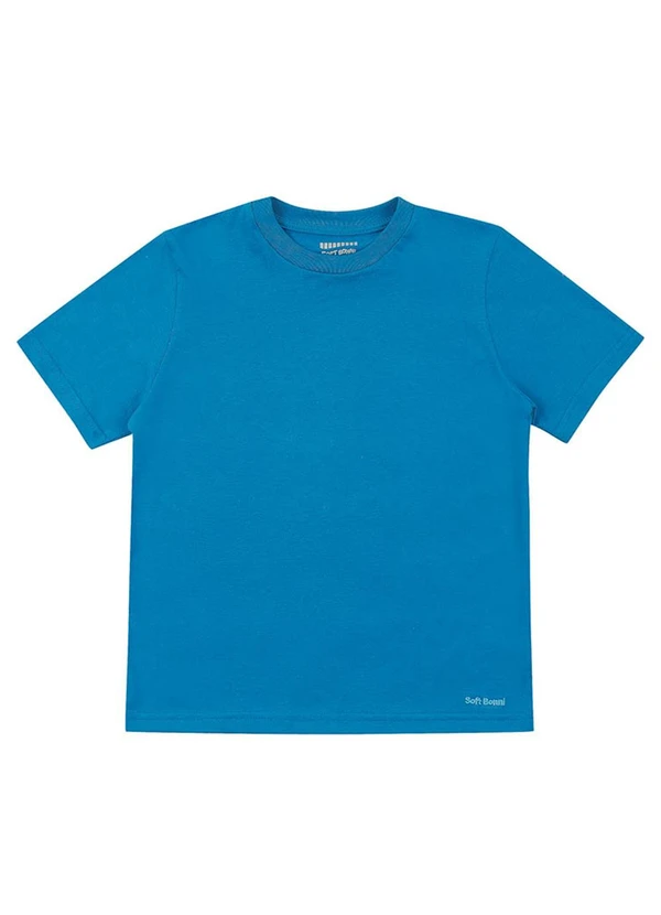 Soft Bonni - Camiseta Infantil em Meia Malha Azul 2