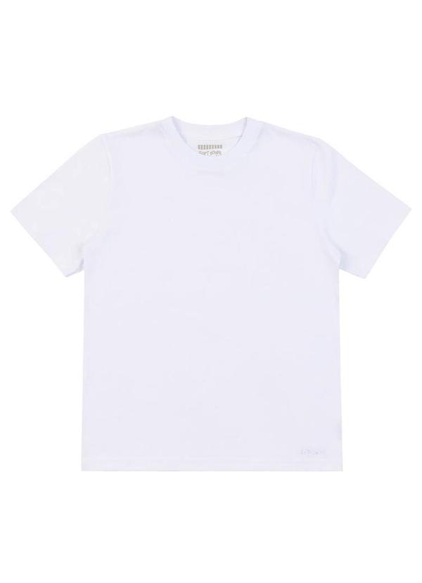 Soft Bonni - Camiseta Infantil em Meia Malha Branco 2