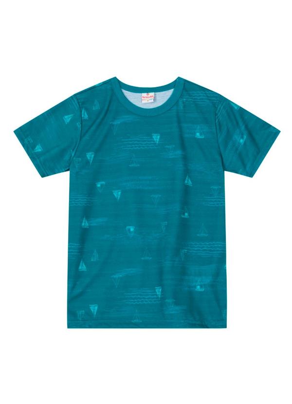 Brandili - Camiseta Infantil Menino em Malha  Verde