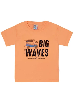 Pulla Bulla - Camiseta Malha Laranja - PULLA BULLA