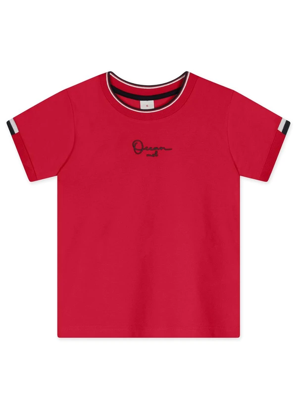 Marisol - Camiseta Manga Curta Infantil Vermelho 3