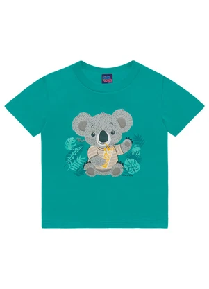 Outlet - Camiseta Manga Curta Estampada Verde - OUTLET