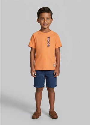 Tigor T Tigre - Camiseta Menino Tigor T. Tigre Laranja - TIGOR T TIGRE