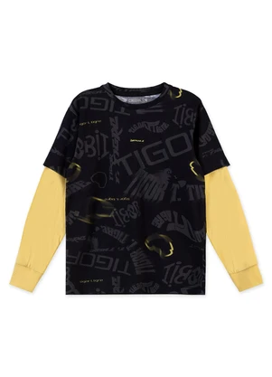 Tigor T Tigre - Camiseta Menino Tigor T. Tigre Preto - TIGOR T TIGRE