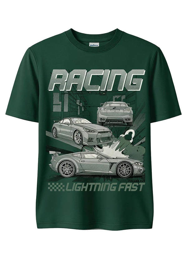 Malwee Kids - Camiseta Racing Verde Escuro