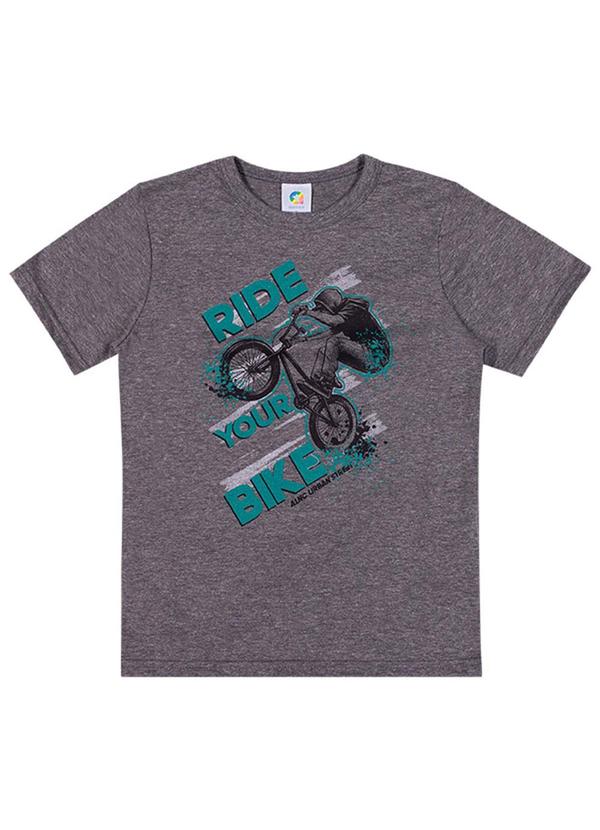 Alenice - Camiseta Ride You Bike Menino Cinza