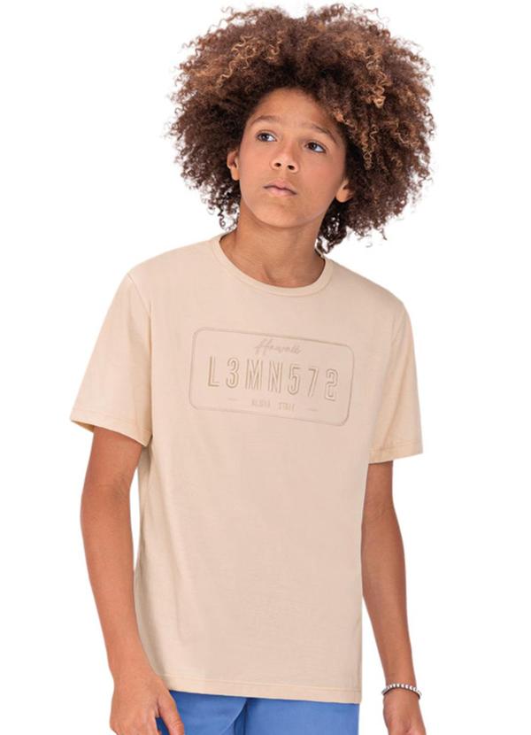 Lemon - Camiseta Teen Menino Bege