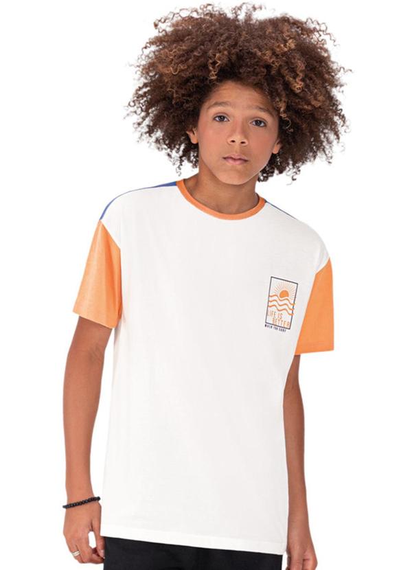 Lemon - Camiseta Teen Menino Off White
