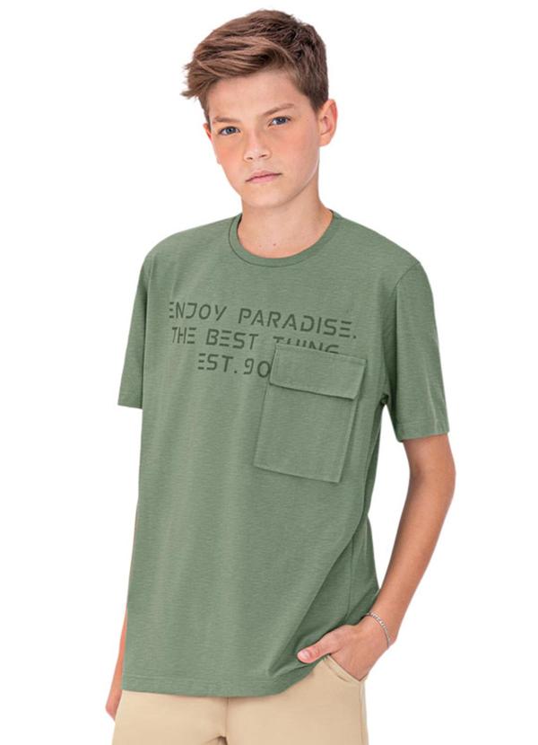 Lemon - Camiseta Teen Menino Verde