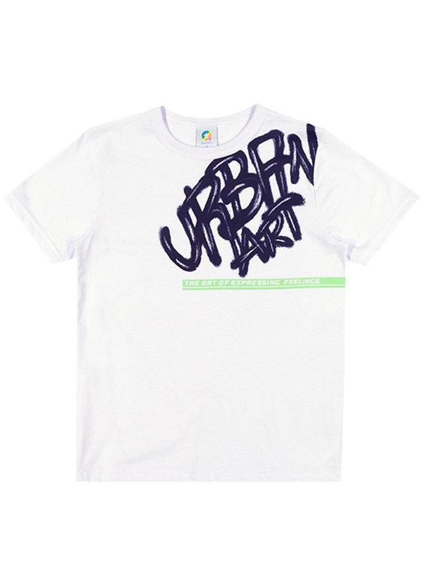 Alenice - Camiseta Urban Art Menino Branco