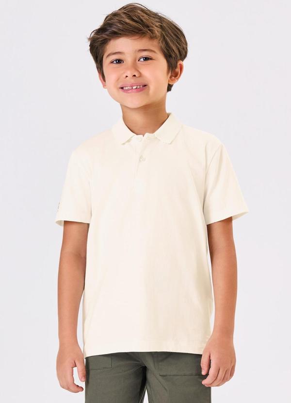 Trick Nick - Polo Infantil Cotton Leve Bege