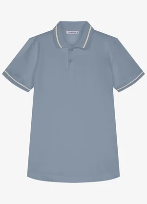 Trick Nick - Polo Infantil Masculina Piquet Azul - TRICK NICK