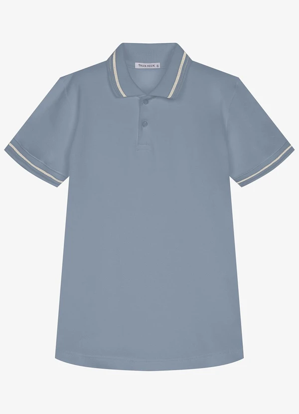 Trick Nick - Polo Infantil Masculina Piquet Azul