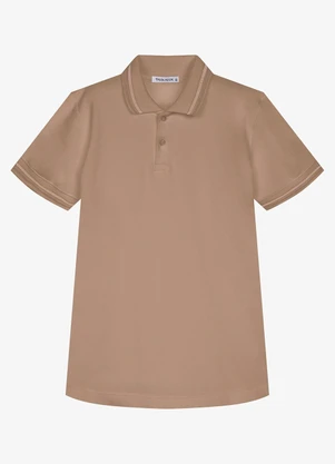Trick Nick - Polo Infantil Masculina Piquet Marrom - TRICK NICK