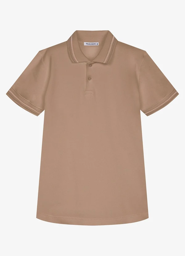 Trick Nick - Polo Infantil Masculina Piquet Marrom