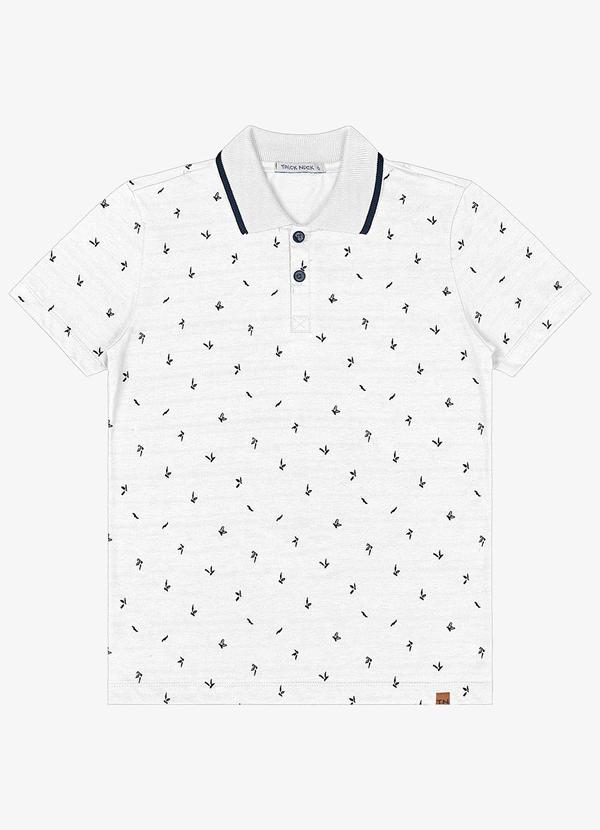 Trick Nick - Polo Infantil Masculina Branco