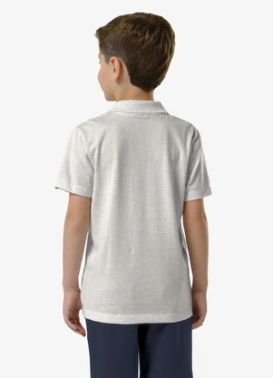 Trick Nick - Polo Infantil Masculino Meia Malha Bege - TRICK NICK