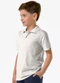 Trick Nick - Polo Infantil Masculino Meia Malha Bege - variação: Bege