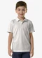 Trick Nick - Polo Infantil Masculino Meia Malha Marrom - variação: Bege