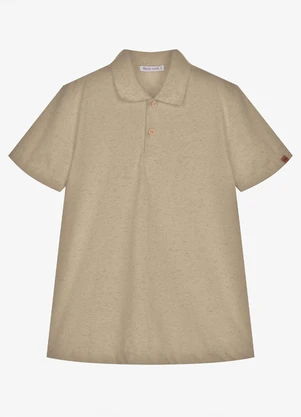 Trick Nick - Polo Infantil Masculino Meia Malha Marrom - TRICK NICK