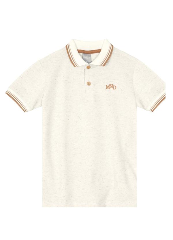 Mundi - Polo Infantil Menino em Piquet Comfort Natural