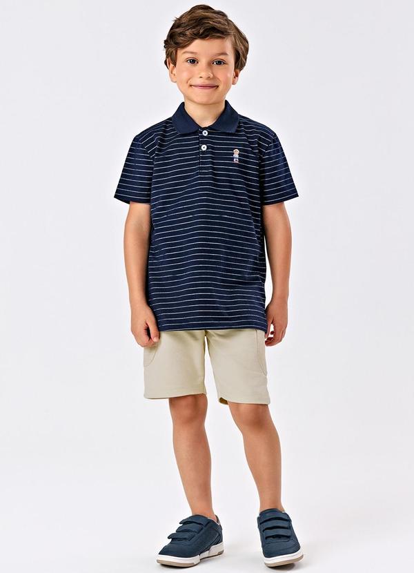 Trick Nick - Polo Menino Cotton Azul 3