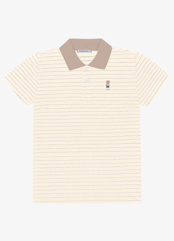 Trick Nick - Polo Menino Cotton Bege