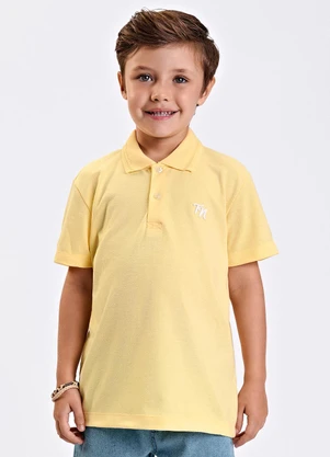 Trick Nick - Polo Verão Menino Piquet Amarelo - TRICK NICK