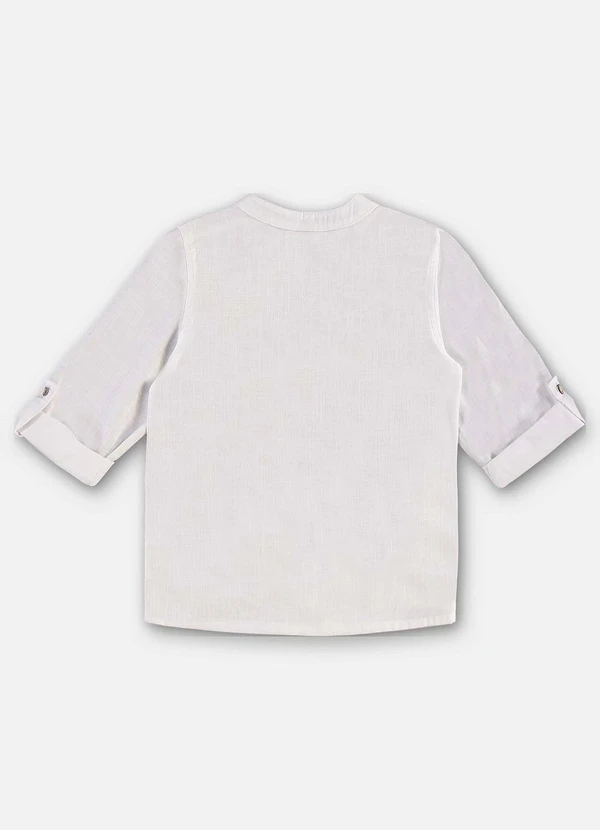 Up Baby - Bata Infantil Masculina Algodão Branco 4