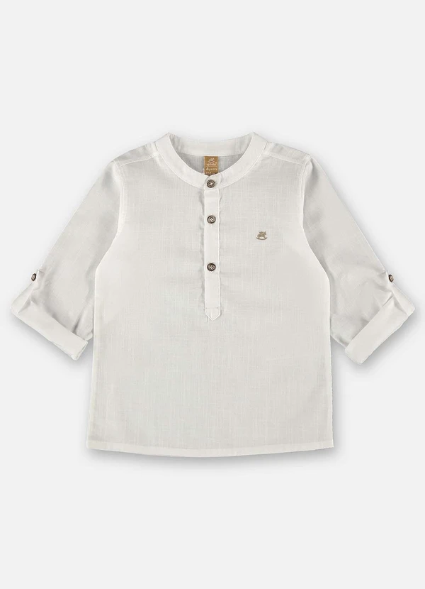 Up Baby - Bata para Menino em Algodão Branco 3