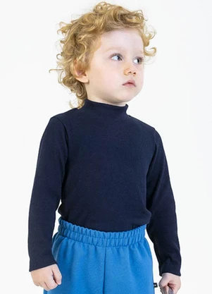 Soft Bonni - Blusa em Punho Azul - SOFT BONNI