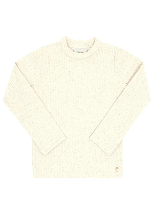 Pulla Bulla - Blusa Primeiros Passos Malha Canelada Natural - PULLA BULLA