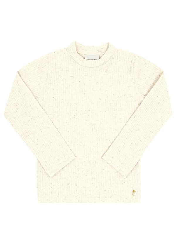 Pulla Bulla - Blusa Primeiros Passos Malha Canelada Natural 1