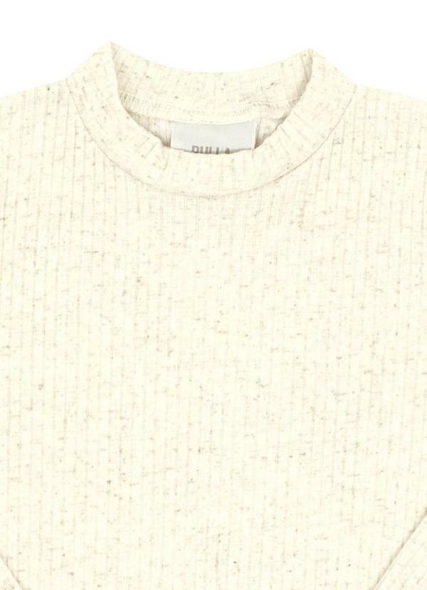 Pulla Bulla - Blusa Primeiros Passos Malha Canelada Natural 2