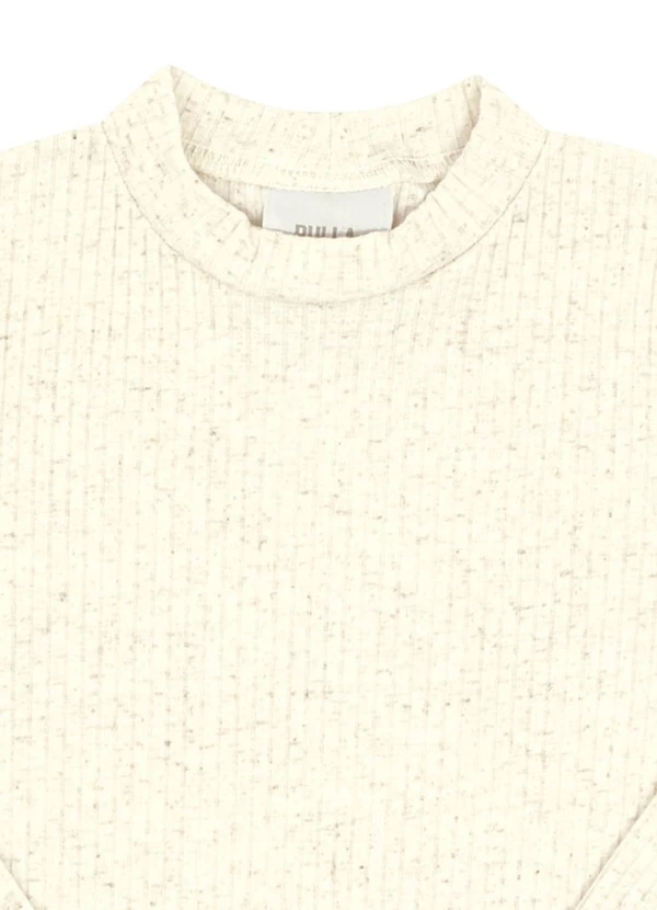 Pulla Bulla - Blusa Primeiros Passos Malha Canelada Natural 2