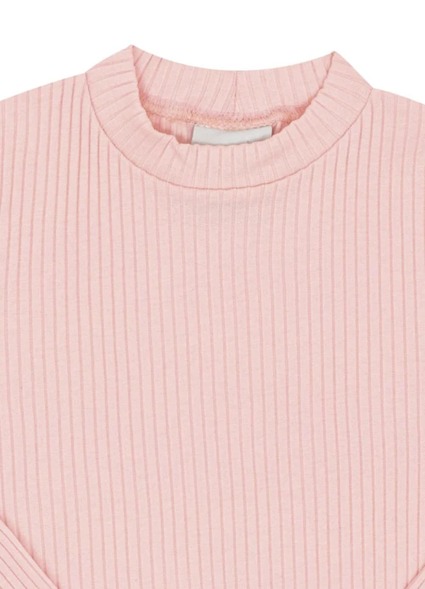 Pulla Bulla - Blusa Primeiros Passos Malha Canelada Rosa 2