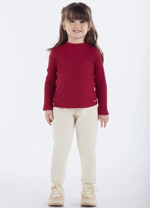Pulla Bulla - Blusa Primeiros Passos Malha Canelada Roxo - PULLA BULLA
