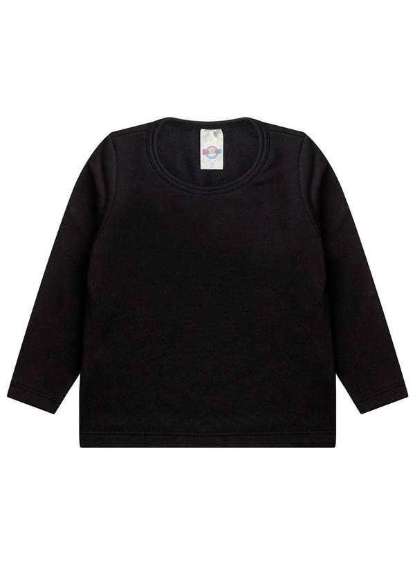 Rovi Kids - Blusa Termica Infantil Segunda Pele Preto