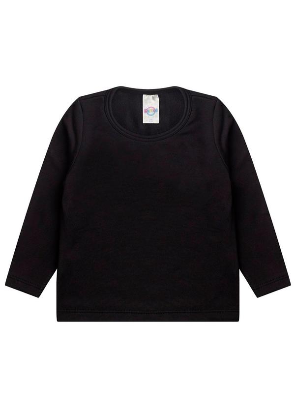 Rovi Kids - Blusa Termica Infantil Segunda Pele Preto
