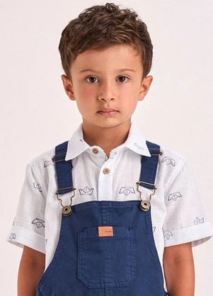 Youccie - Camisa com Estampa de Barquinhos Off White - YOUCCIE