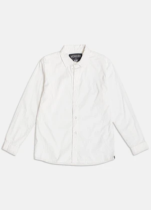 Youccie - Camisa com Logo Bordada Branco - YOUCCIE