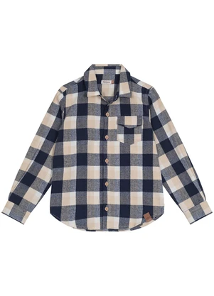 Carinhoso - Camisa Comfort Xadrez Menino Azul - CARINHOSO